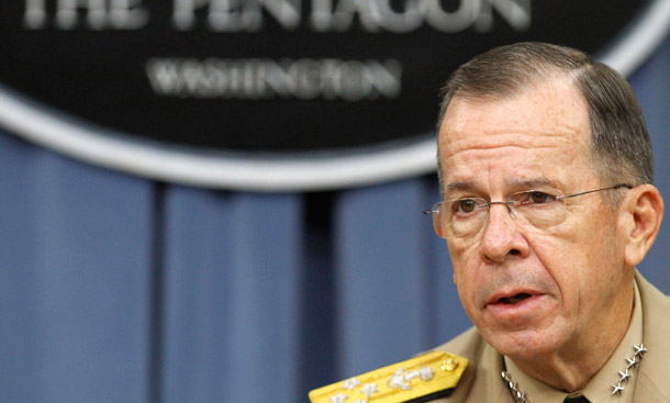 Joint Chiefs Chairman Adm. Mike Mullen speaks about the repeal of "Don't  Ask, Don't Tell" on September 20, 2011, during a news conference at  the Pentagon. (AP/Jacquelyn Martin)