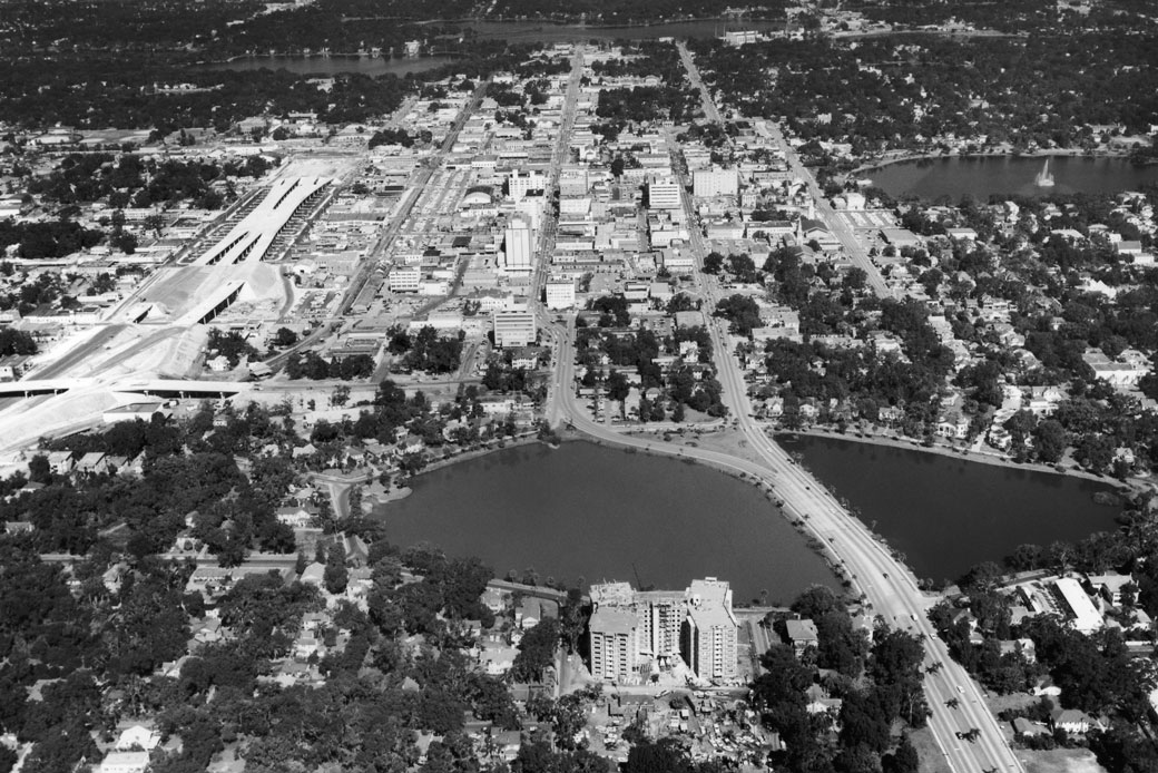 Downtown St. Paul Minnesota, 1960's  Aerial view, St paul minnesota, City  hospital