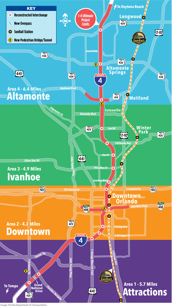 I-4 Orlando map